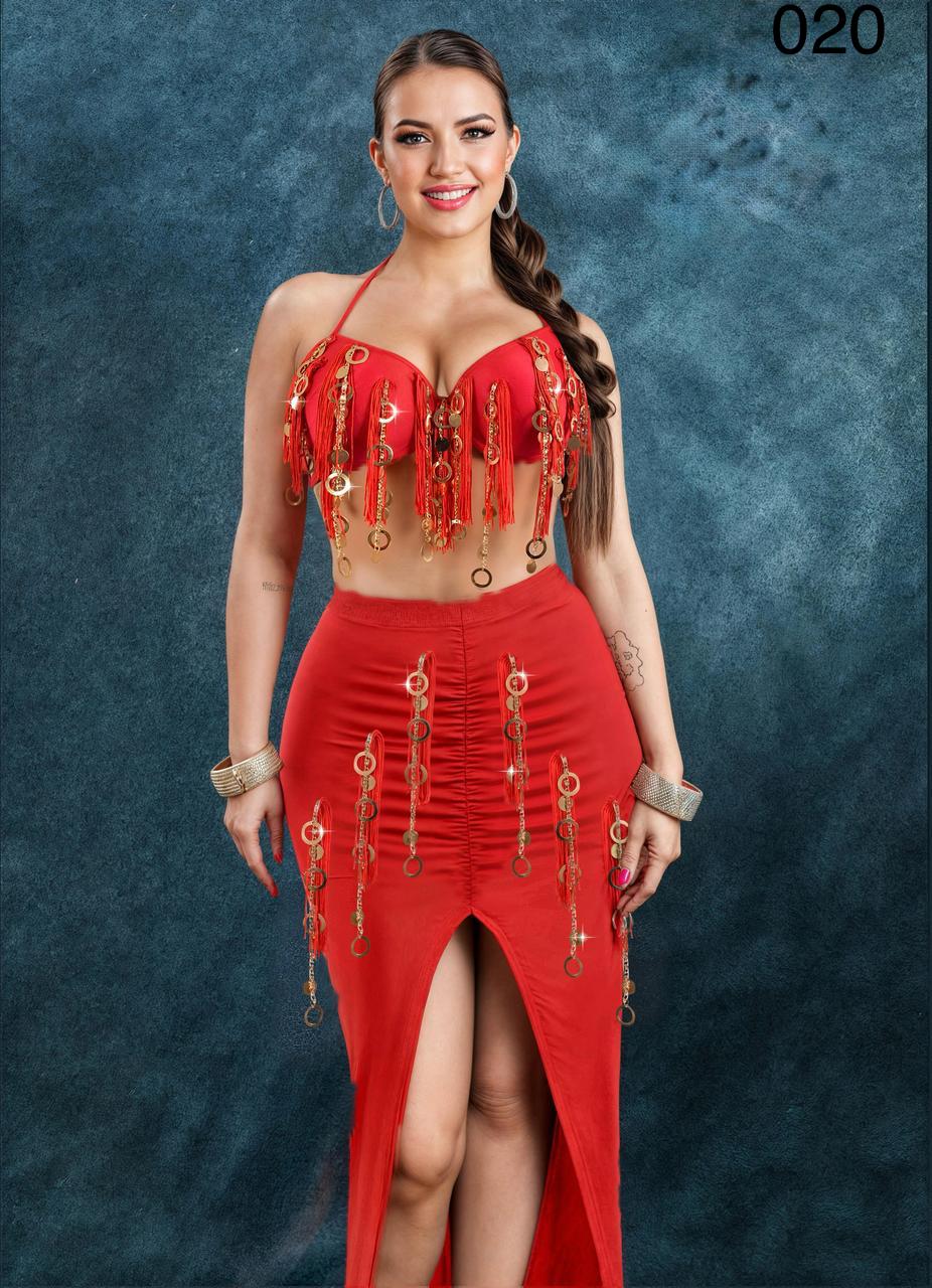 بدله رقص شرقى بروفيشنال قطعتين